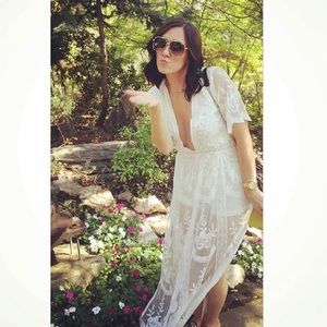 Gorgeous lace detailed romper